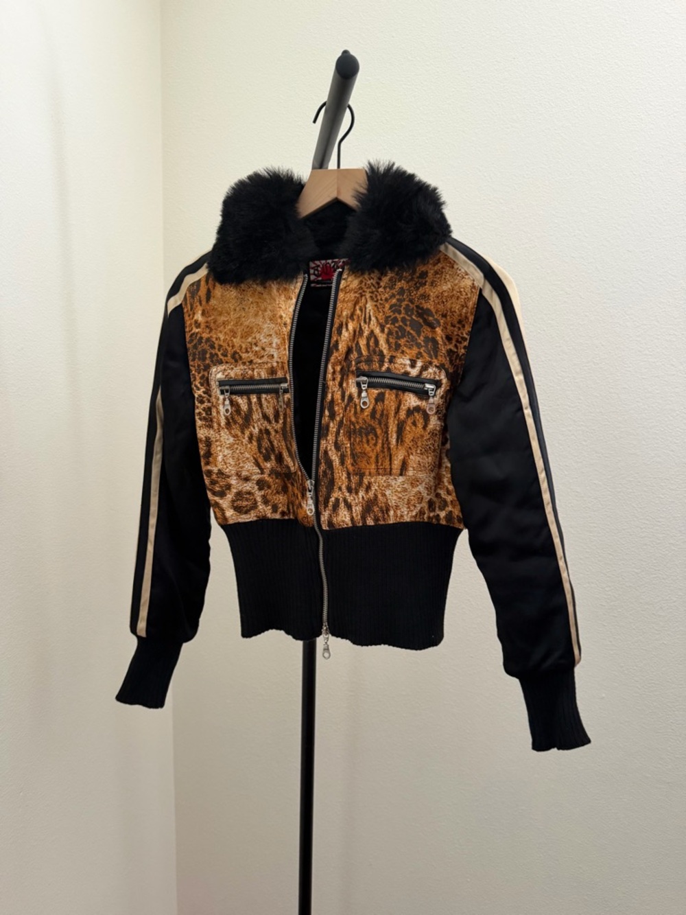 Tokyo denim bank Leopard Bomber Jacket sz small - Picture 3 of 6